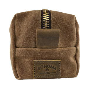 Waxed Canvas Dopp Kit Brown