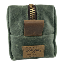 Load image into Gallery viewer, Waxed Canvas Dopp Kit Green
